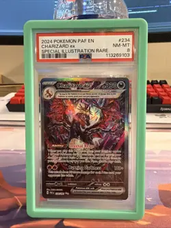 Charizard ex 234/091 SV: Paldean Fates Holo Pokemon PSA 8 - Image 1