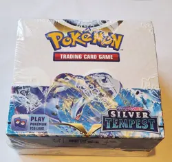 Pokemon TCG Sword&Shield Silver Tempest Booster Box 36 Packs Factory Sealed 2022 - Image 1