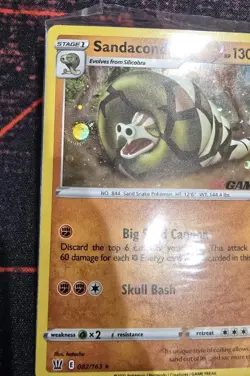 Pokemon TCG Sandaconda 082/163 EB Games SEALED Promo - Battle Styles NM Swirl - Image 2