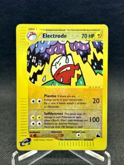 Pokemon TCG Electrode 36/144 Reverse Holo Skyridge Heavily Played Free Shipping - Image 1