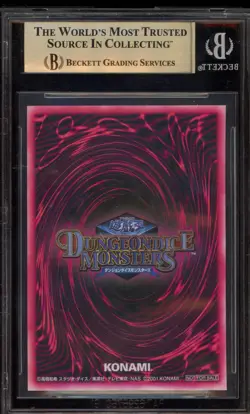 Yu-Gi-Oh! Dark (Black) Magician Girl DDM Green Secret Rare DAMAGED SLAB BGS 9.5 - Image 2