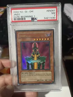 🔥Graded PSA 7 2004 Yu-Gi-Oh! - Jinzo - Dark Beginning 1 - Image 1