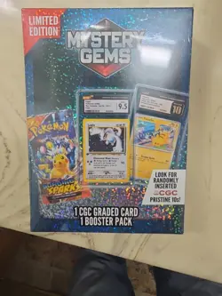 Pokemon TCG: Limited Edition Mystery Gems (1 Graded Card, 1 Booster Pack) - Image 1