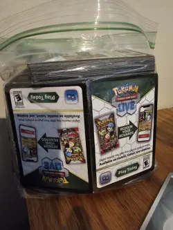 New Unused Pokemon Live Code Cards Lot Over 1 pound - Image 1
