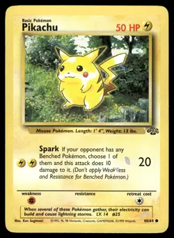 Pikachu HP 60/64 Jungle Pokemon Card - Image 1