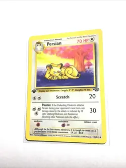 PERSIAN - 42/64 - 1st Edition Jungle - Pokemon Card - LP - Image 1
