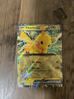 Pokemon TCG Pikachu Ex 028/131 Prismatic Evolutions Holo Double Rare NM Card - Image 1