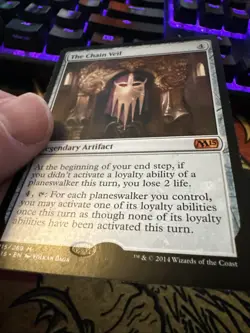 Mtg Magic M15 Misprint Error The Chain Veil Missing Hologram Card - Image 2