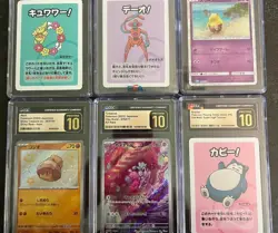 6 Graded Pristine 10 Pokemon Cards - Image 1