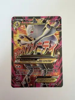 Pokemon TCG M Mewtwo EX Full Art Holo Ultra Rare Card PSA 7 160/162 Breakthrough - Image 1
