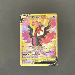 Galarian Moltres V 183/172 Gold Secret Rare Brilliant Stars Pokemon Card NM-MINT - Image 1