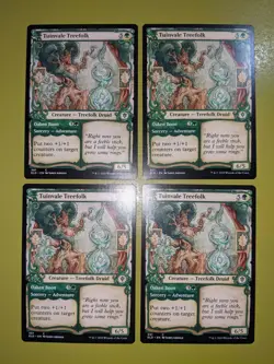 SHOWCASE Tuinvale Treefolk x4 Throne of Eldraine 4x Magic the Gathering MTG - Image 1