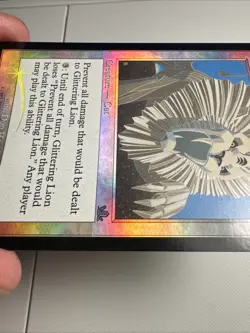 Glittering Lion 2000 Prophecy SHIFTED FOIL MISPRINT White Creature MTG NM AZ1 - Image 4
