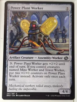 Power Plant Worker - The Brothers' War - Magic the Gathering MTG Nice! - Image 1