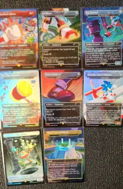 Magic The Gathering Secret Lair Drop Rainbow Foil Sonic Equipment NM - Image 1