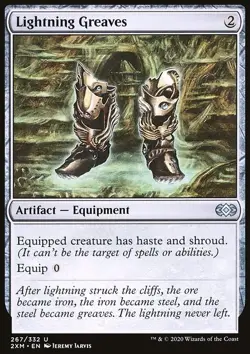 MTG Magic the Gathering Lightning Greaves (267/415) Double Masters NM - Image 1