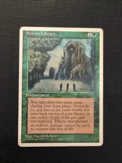 Sylvan Library MTG Core Set 4th Edition Regular - Image 1
