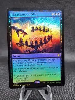 MTG - [FOIL] Blasphemous Edict - Foundations - Image 1