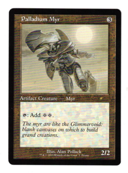 MTG PALLADIUM MYR RETRO FRAME PROMO ARTIFACT CREATURE NM MANA RAMP COMMANDER - Image 1
