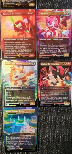 Magic The Gathering Sonic Secret Lair - Sonic Friends And Foes Foil Set MTG - Image 3