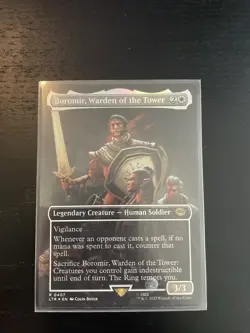 Boromir, Warden Of The Tower LOTR MTG Foil borderless - Image 1