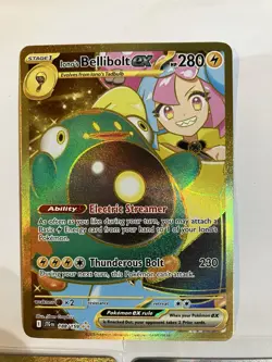 Iono's Bellibolt EX 188/159 Lure Module SECRET Pokemon Go Pachirisu Shiny Lot - Image 5