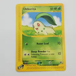Pokemon Chikorita 100/165 EX Expedition - MP/LP TCG - Image 1