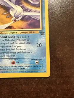 Articuno 22 MP Pokemon TCG Black Star Promo WOTC - Image 4