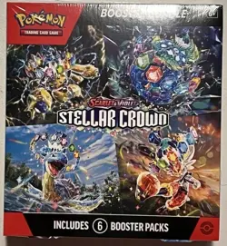 Pokemon TCG: Stellar Crown (SV07) Booster Bundle Box - Factory Sealed - Image 1