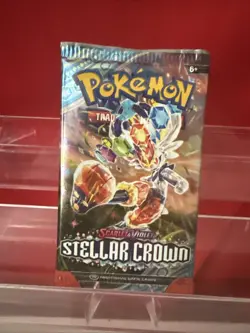 Pokemon TCG Stellar Crown Booster Pack Sealed - Image 1