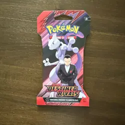 Pokemon Destined Rivals Sleeved Booster Pack | Random art Sealed IN HAND - Image 1
