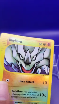 Pokemon Rhyhorn 91/144 Skyridge Reverse Holo (LP) - Image 2