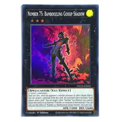 Number 75: Bamboozling Gossip Shadow NM 1st Ed Super Rare TOCH-EN052 Yu-Gi-Oh! - Image 1