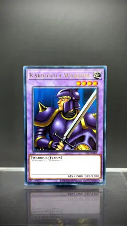 Yugioh! Karbonala Warrior - LOB-EN067 - Rare - Unlimited 25th Anniversary Editio - Image 1