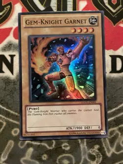 Yu-Gi-Oh! Gem-Knight Garnet #HA05-EN001 Light Play - Image 1
