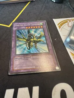 Gaia the Dragon Champion LOB-125 Secret Rare Legend Of Blue Eyes 190💎NM💎 - Image 2