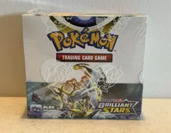 SWSH Brilliant Stars SEALED Booster Box (36 Packs of Pokemon Cards) - Image 1