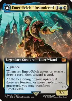 Emet-Selch, Unsundered / Hades, Sorcerer of Eld (Extended Art) -Foil MTG - Image 1