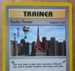 Radio Tower 95/105 Rare Non-Holo 1st Edition Trainer Neo Destiny Pokemon Card LP - Image 2
