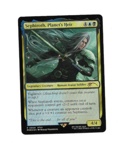 MTG Magic Final Fantasy Sephiroth, Planet's Heir P 0004 PRM EN Foil card NM - Image 1