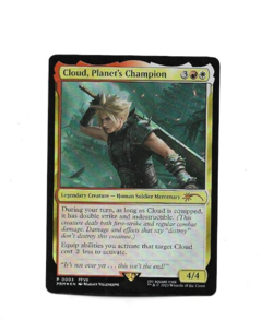 MTG Magic Final Fantasy Cloud, Planet's Champion P 0003 PRM EN Foil card NM - Image 1