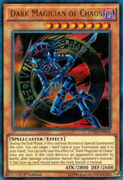 Yu-Gi-Oh Card - DUSA-EN054 - DARK MAGICIAN OF CHAOS (ultra rare holo) - NM/Mint - Image 1