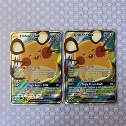 2x Dedenne GX 195A/214 Pokemon Card Alternate Art Holo NM - Unbroken Bonds - Image 1