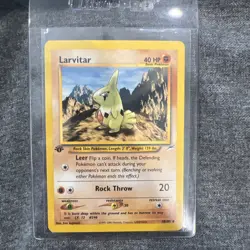 Pokemon Card - Larvitar 1st Edition Neo Destiny 70/105 Common - Image 1