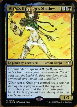 for sara fim only Altered Art Hand Painted MTG Magic the Gathering Anime Girl - Image 2