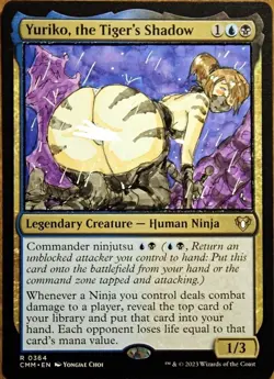 for sara fim only Altered Art Hand Painted MTG Magic the Gathering Anime Girl - Image 3