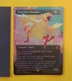 Traveling Chocobo (Borderless) Final Fantasy Foil Mint Condition 🔥 - Image 1