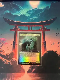 Torgal, A Fine Hound Extended Art FOIL MTG Final Fantasy NM - Image 1