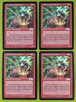 Scalding Salamander x4 Exodus 4x Magic the Gathering MTG - Image 1