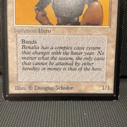 MTG Magic The Gathering - BENALISH HERO, Beta - Image 2